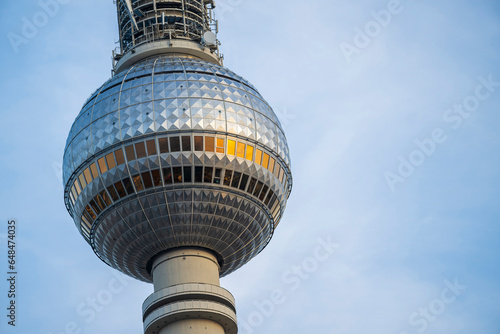 Obraz na płótnie Detail der Turmkugel des Berliner Fernsehturms w salonie