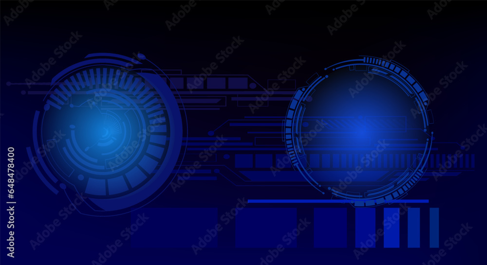 Futuristic Abstract Blue Background Wallpaper template