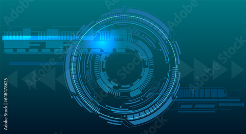 Futuristic Abstract Blue Background Wallpaper template