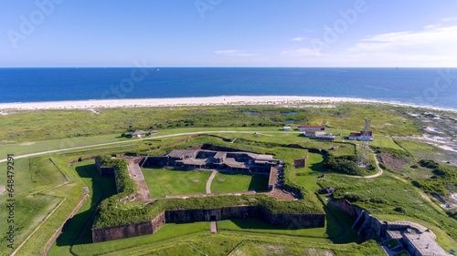 Fotografie Aerial view of Fort Morgan in Gulf Shores, Alabama
