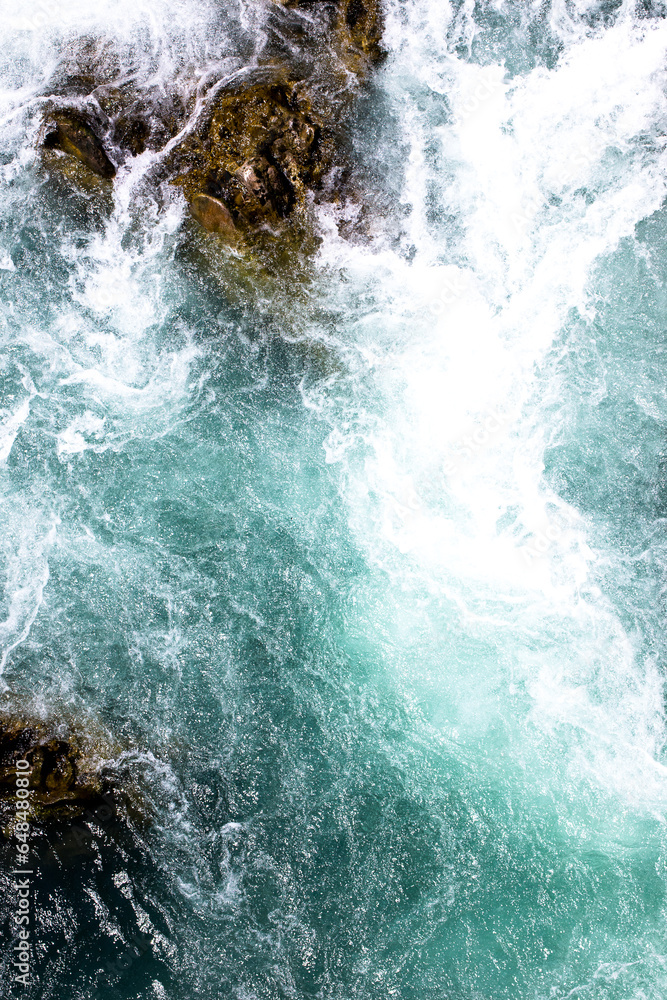 waves and rocks