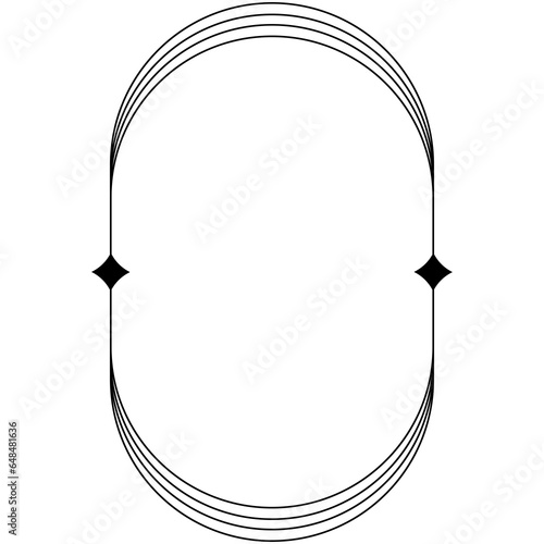  minimalist fream elements and geometry oval fream