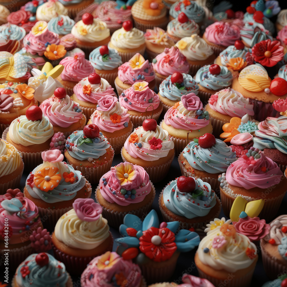 Cake Real Pattern Food Cup Cake Real Pattern Food Cup