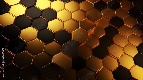 Honeycomb design template © Left