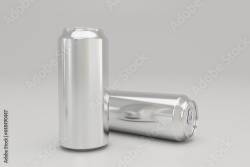 Soda Beverage Tin Can Packaging Mockup