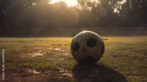 soccer ball in the field © Saurav