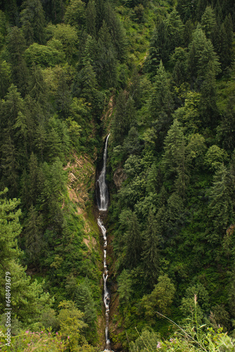 Beauty of Himachal pradesh, Jogini waterfalls india. photo