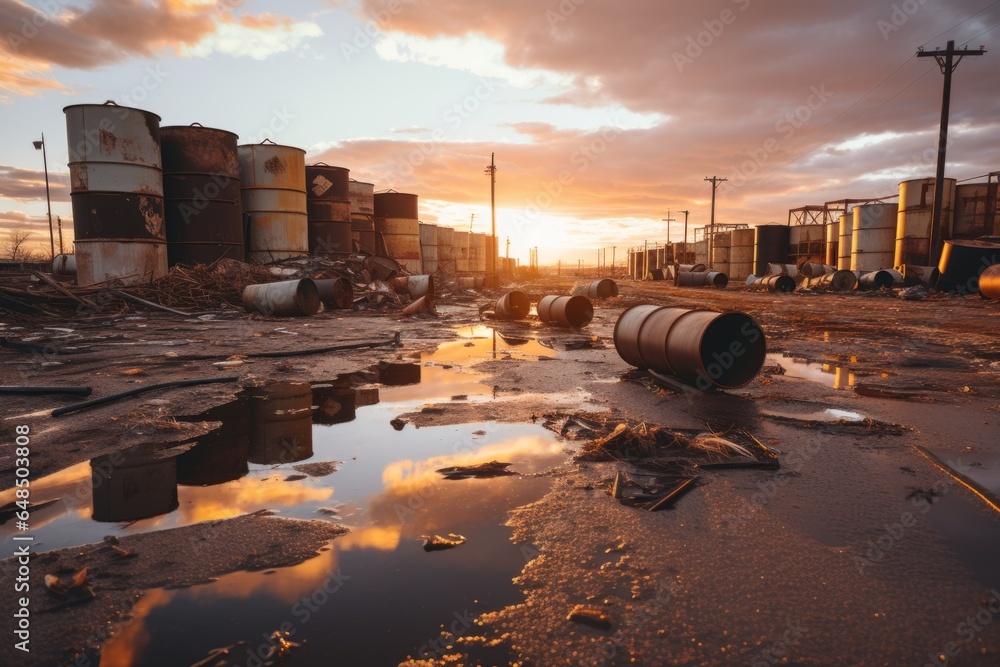 Oil gasoline pollution toxic industrial chemical waste environmental