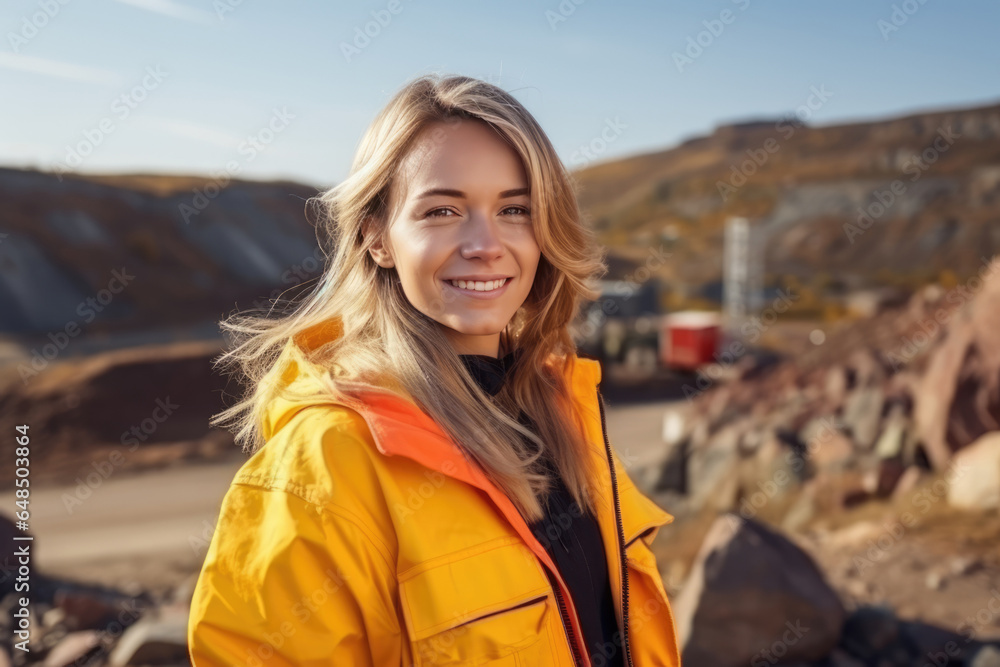 Beautiful Young European Woman Geologist . Сoncept The Rise Of Female Geologists, Europes Youngest Brilliant Mind, Exploring The Earths History, Women Redefining The Role Of A Geologist Beautiful Young European Woman Geologist . Сoncept The Rise Of Female Geologists, Europes Youngest Brilliant Mind, Exploring The Earths History, Women Redefining The Role Of A Geologist