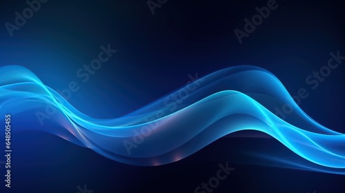 beautiful wave technology Dynamic light flow, with blurred neon light effect abstract background.