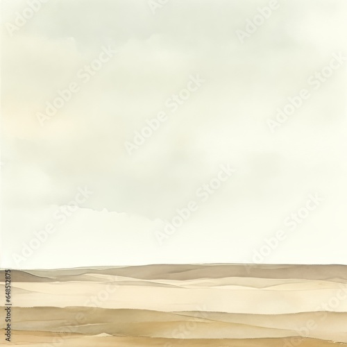 Neutral Watercolor Landscape Background