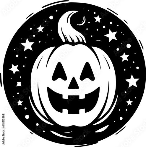 Halloween - Black and White Isolated Icon - Vector illustration photo