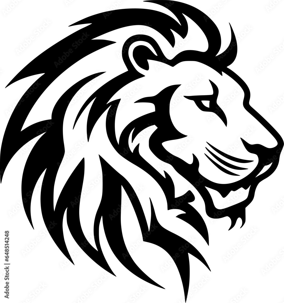 Lion | Minimalist and Simple Silhouette - Vector illustration