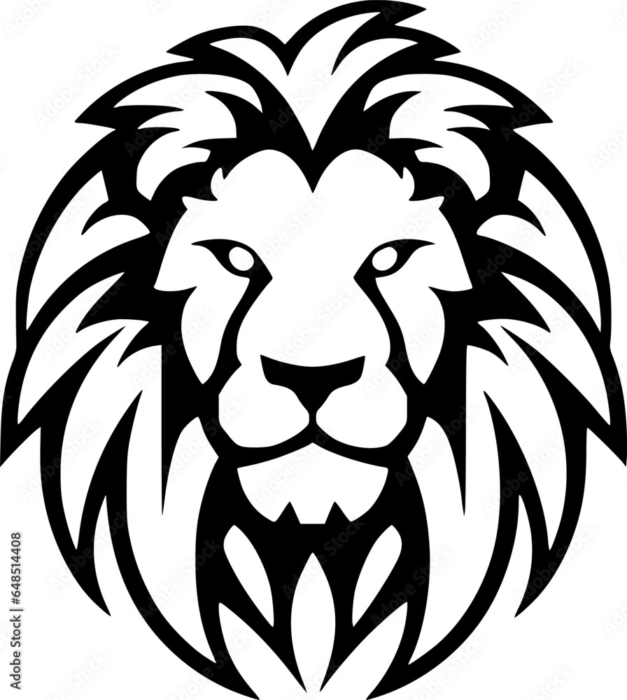 Lion - Minimalist and Flat Logo - Vector illustration Lion - Minimalist and Flat Logo - Vector illustration