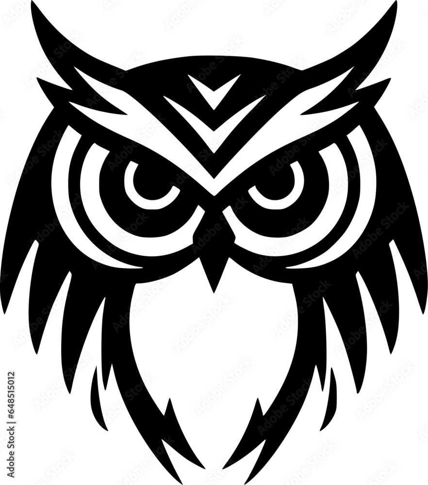 Owl - Minimalist and Flat Logo - Vector illustration Owl - Minimalist and Flat Logo - Vector illustration