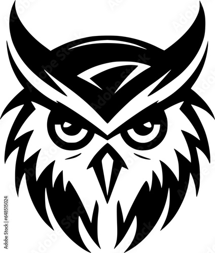 Owl - Minimalist and Flat Logo - Vector illustration