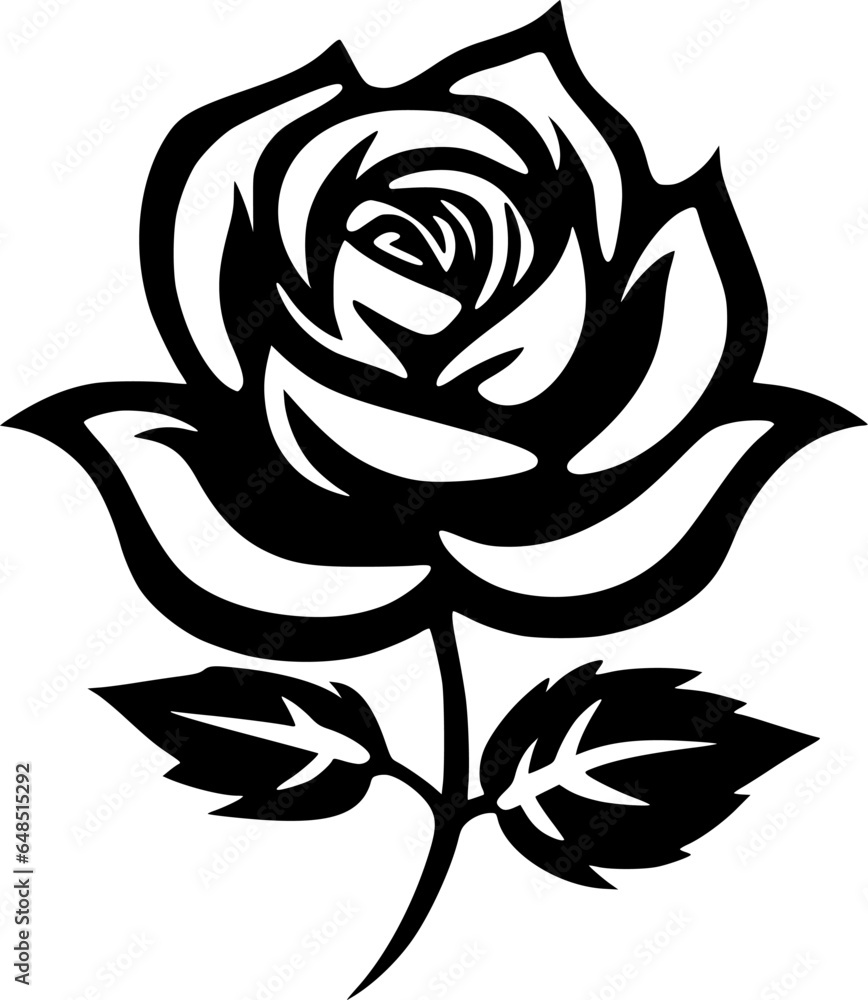 Rose - High Quality Vector Logo - Vector illustration ideal for T-shirt graphic Rose - High Quality Vector Logo - Vector illustration ideal for T-shirt graphic