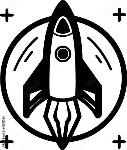 Rocket - High Quality Vector Logo - Vector illustration ideal for T-shirt graphic