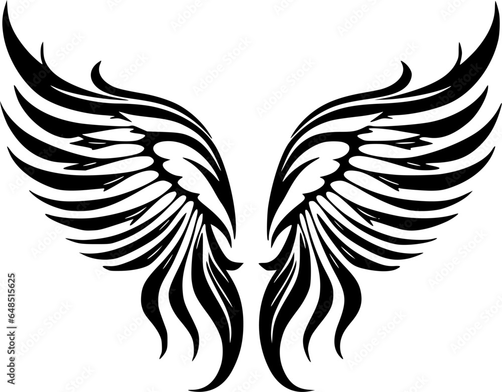 Obraz premium Angel Wings - High Quality Vector Logo - Vector illustration ideal for T-shirt graphic