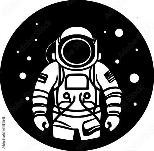 Astronaut | Minimalist and Simple Silhouette - Vector illustration
