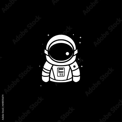 Astronaut | Black and White Vector illustration