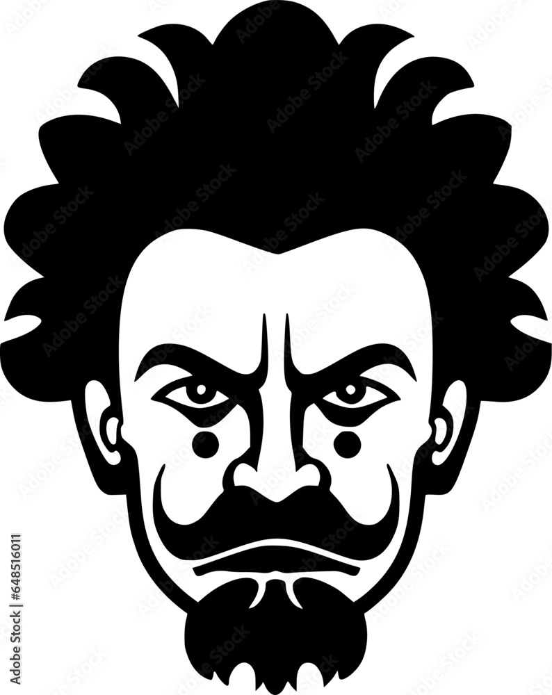 Clown | Minimalist and Simple Silhouette - Vector illustration Clown | Minimalist and Simple Silhouette - Vector illustration