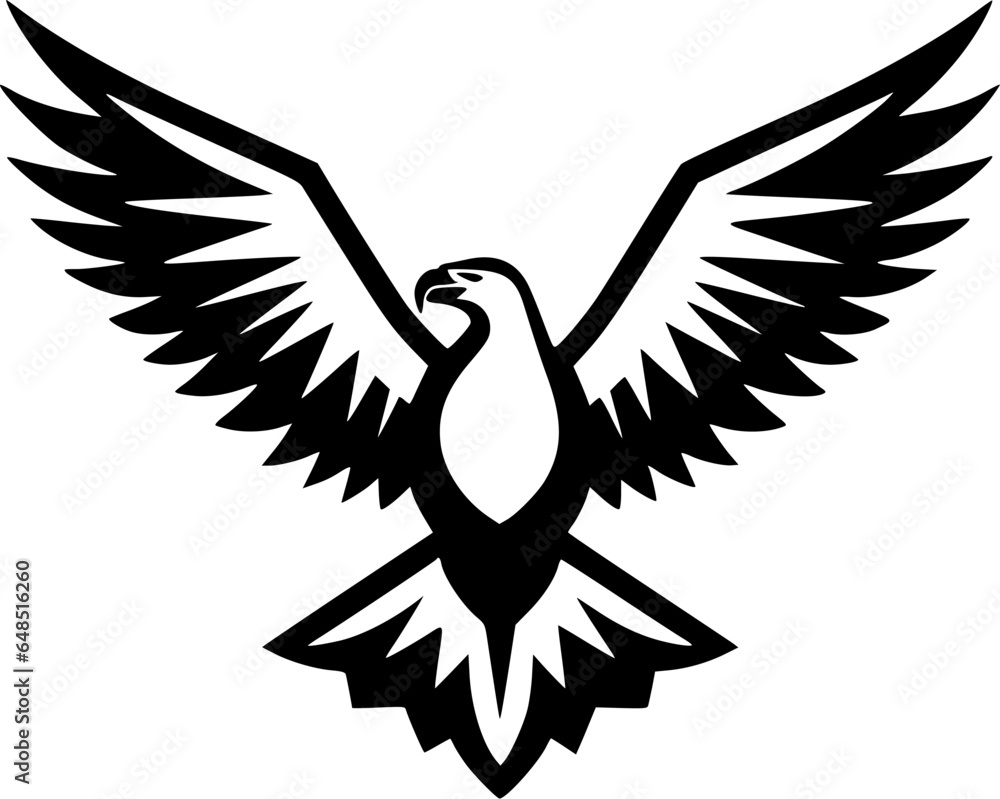 Fototapeta premium Eagle | Minimalist and Simple Silhouette - Vector illustration