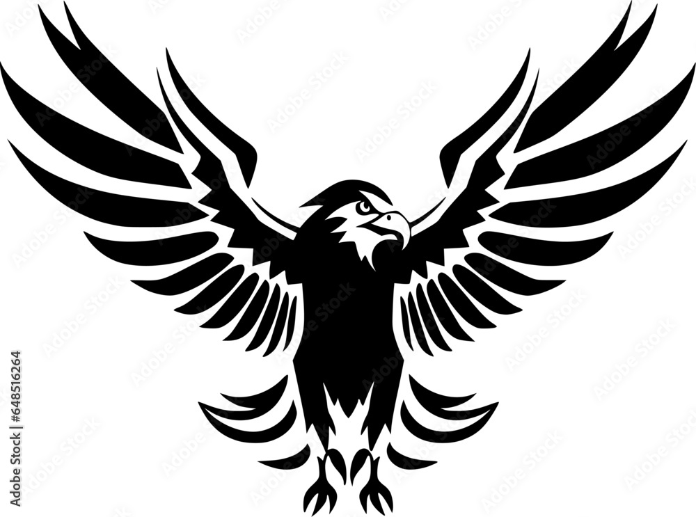 Obraz premium Eagle - Minimalist and Flat Logo - Vector illustration