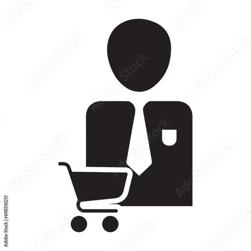 Store owner, business owner, retailer icon