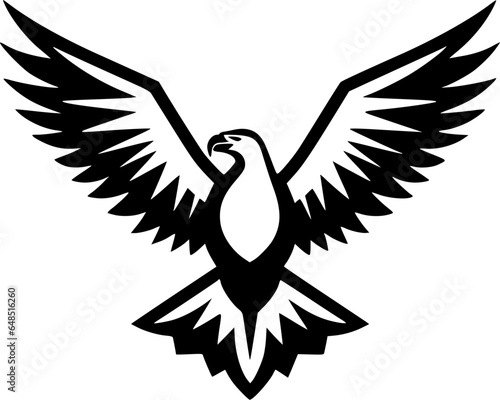 Eagle | Minimalist and Simple Silhouette - Vector illustration