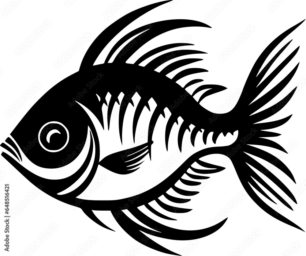 Fish - Minimalist and Flat Logo - Vector illustration Fish - Minimalist and Flat Logo - Vector illustration