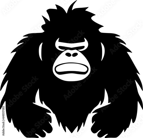 Wallpaper Mural Gorilla | Black and White Vector illustration Torontodigital.ca