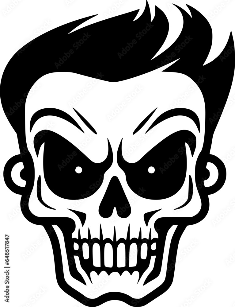 Fototapeta premium Skull - Minimalist and Flat Logo - Vector illustration