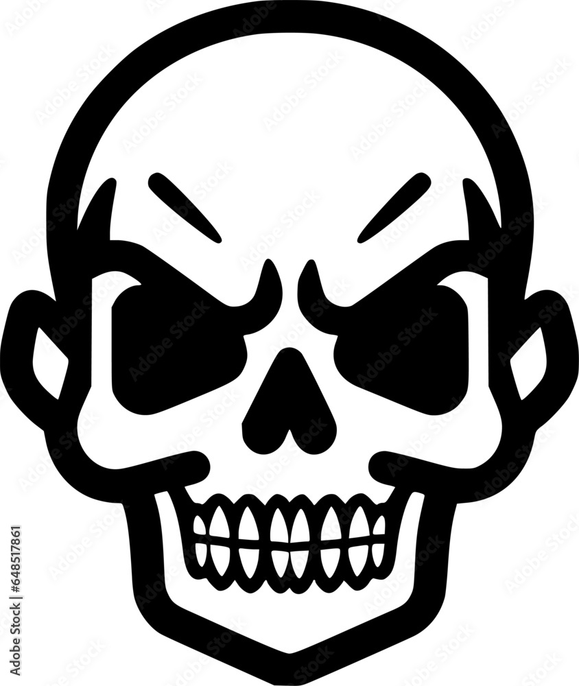 Skull - Minimalist and Flat Logo - Vector illustration Skull - Minimalist and Flat Logo - Vector illustration