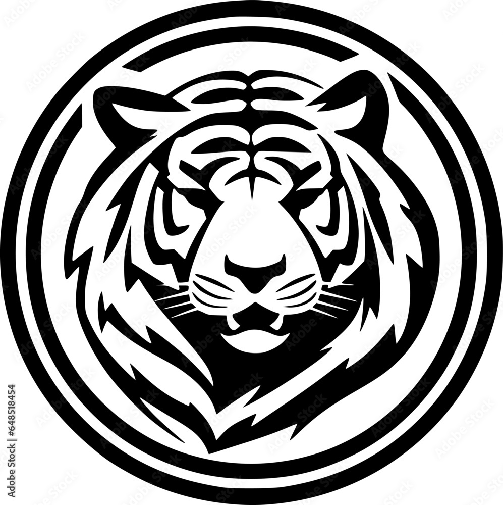 Fototapeta premium Tiger - Minimalist and Flat Logo - Vector illustration
