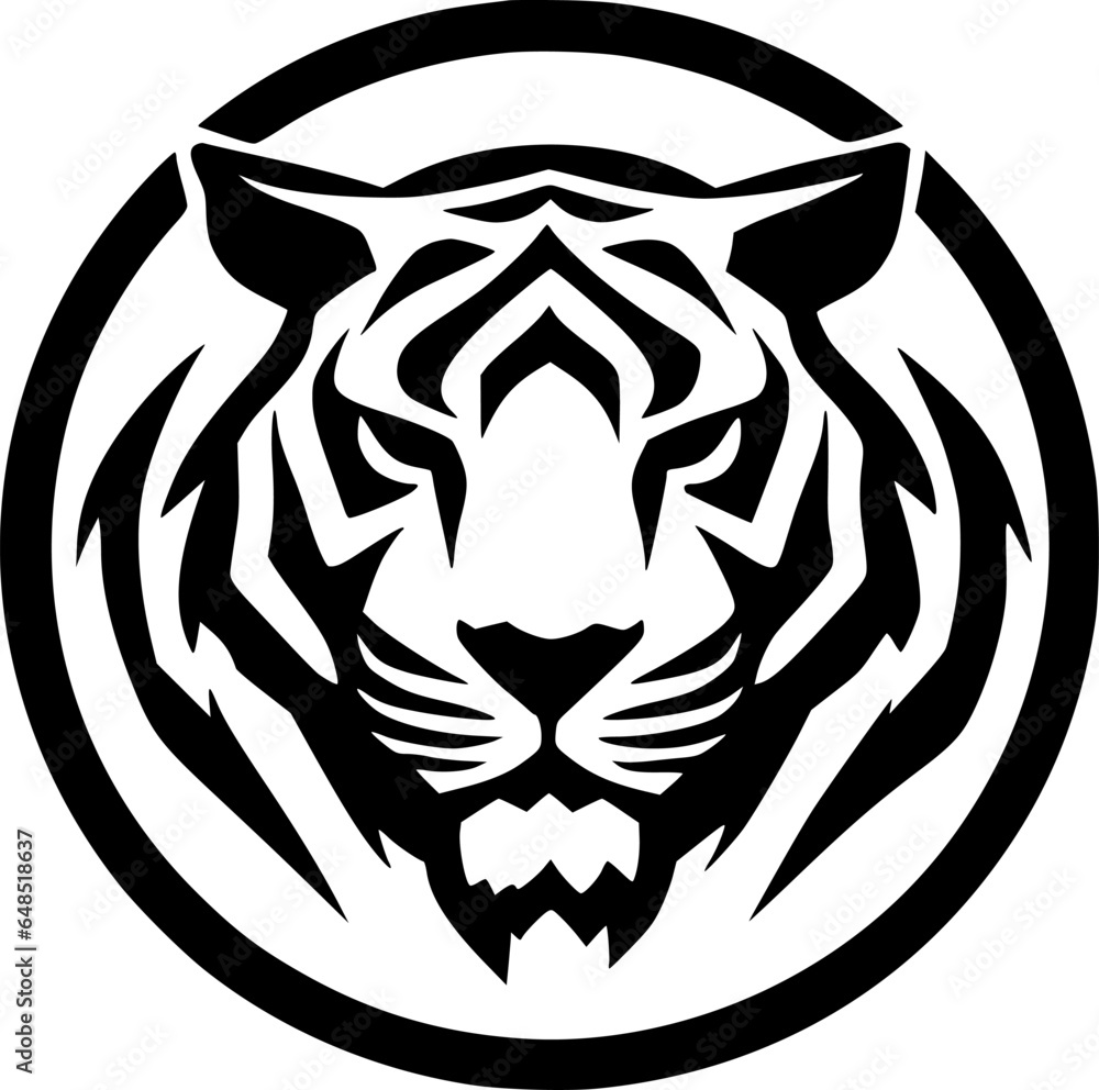 Fototapeta premium Tiger - Minimalist and Flat Logo - Vector illustration