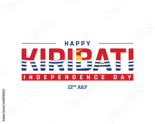 Happy Kiribati Independence Day, Kiribati Independence Day, Kiribati, Flag of Kiribati, Flag, 12th July, 12 July, National Day, Independence day