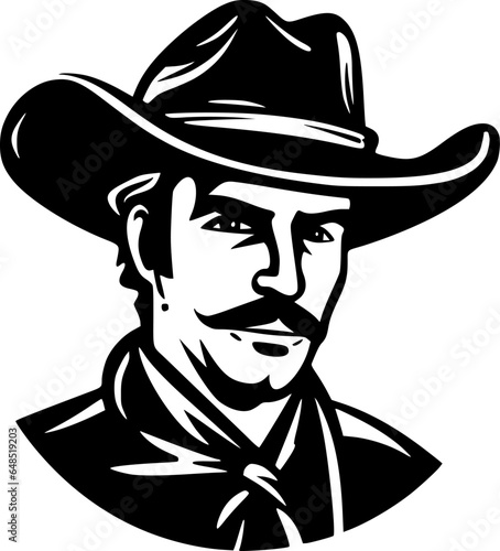 Western | Minimalist and Simple Silhouette - Vector illustration
