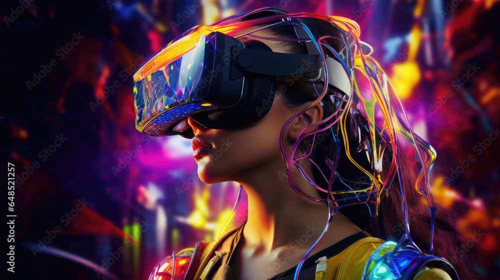 Colorful Psycho Waves: A Young Woman’s Dreamy VR Adventure Colorful Psycho Waves: A Young Woman’s Dreamy VR Adventure