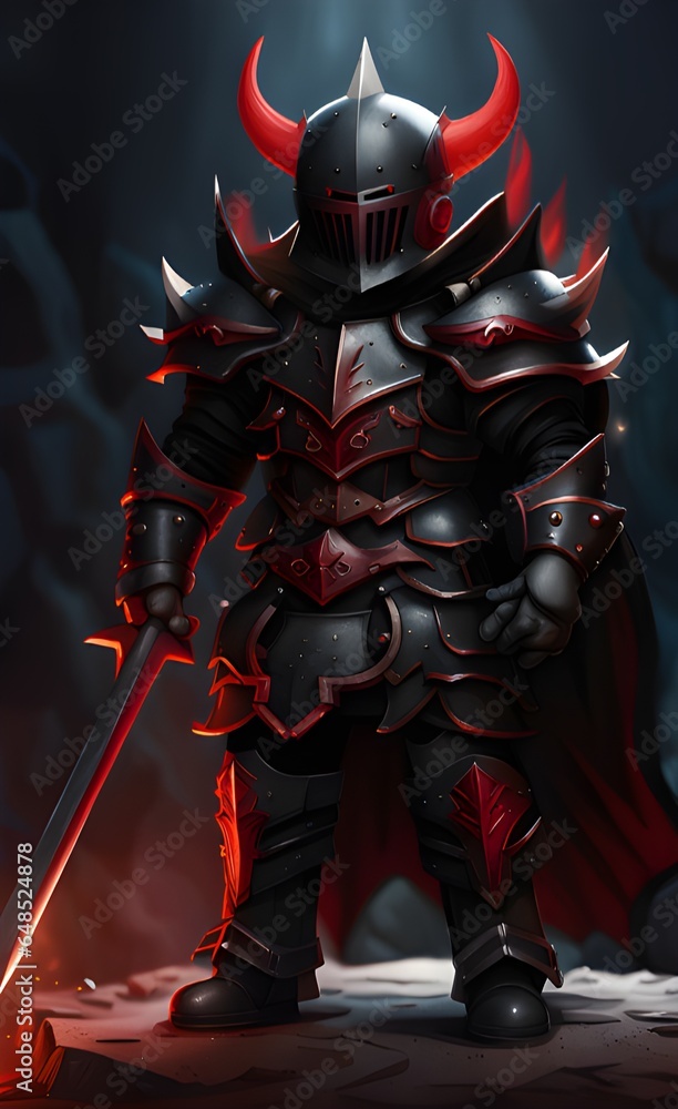 3d illustration of evil monster with armor 3d illustration of evil monster with armor