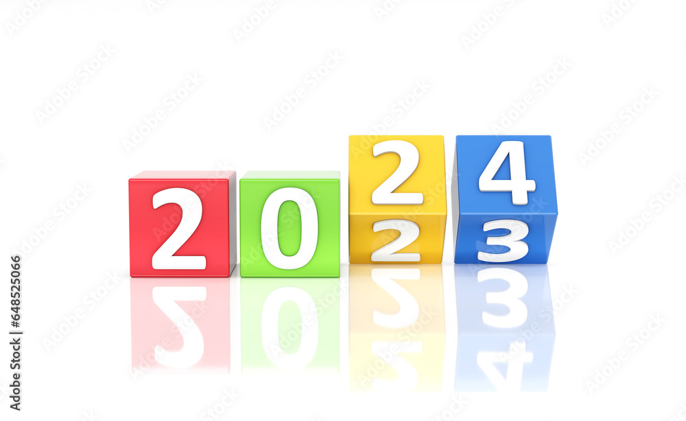 New Year 2024 Creative Design Concept - 3D Rendered Image
New Year 2024 Creative Design Concept - 3D Rendered Image