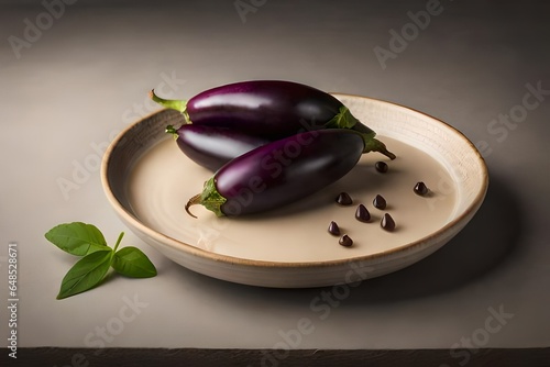 eggplant on a board