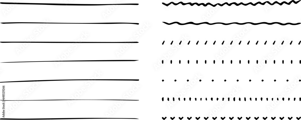 イラスト素材:ライン素材のあしらい 手書きのシンプルでかわいい罫線. simple hand draw borders イラスト素材:ライン素材のあしらい 手書きのシンプルでかわいい罫線. simple hand draw borders