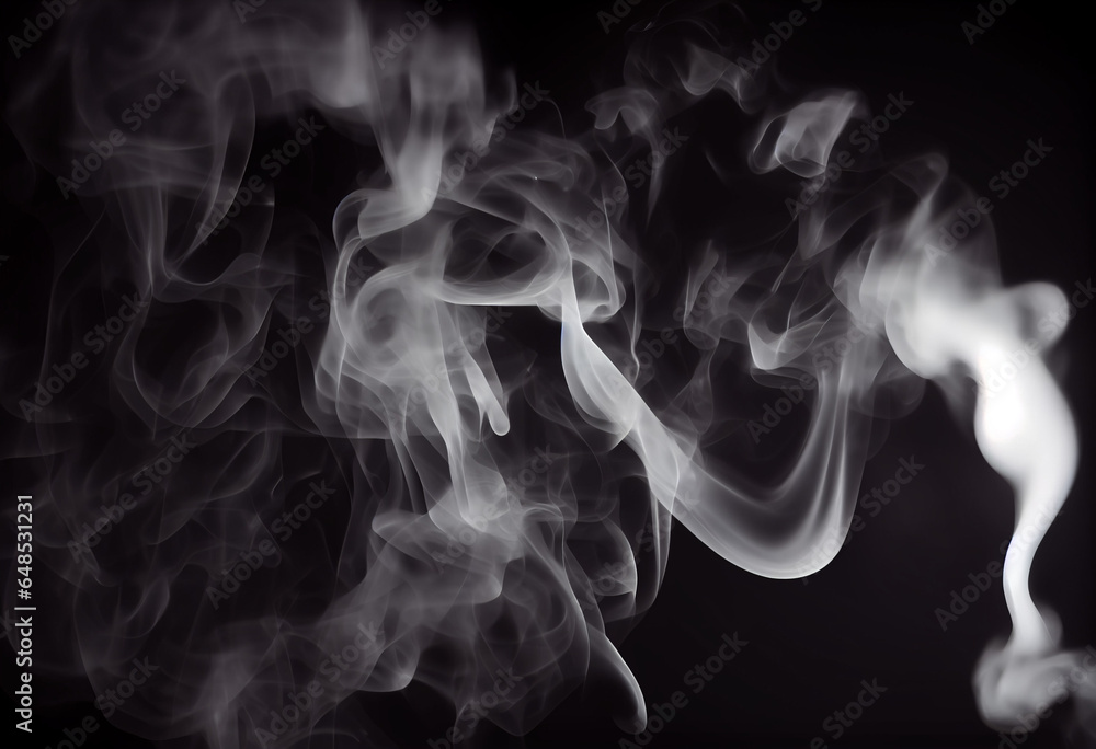 A close up of a white smoke on a black background with a black background and a black background. A close up of a white smoke on a black background with a black background and a black background.