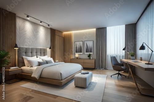 modern cosy bedroom