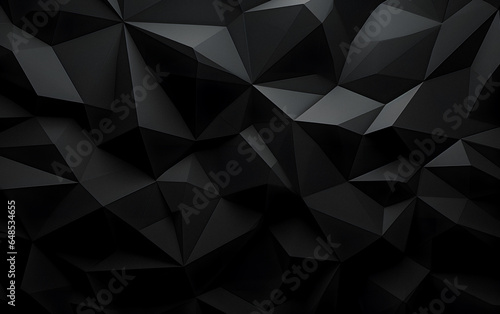 a close up of a black background with a lot of triangles Generative AI