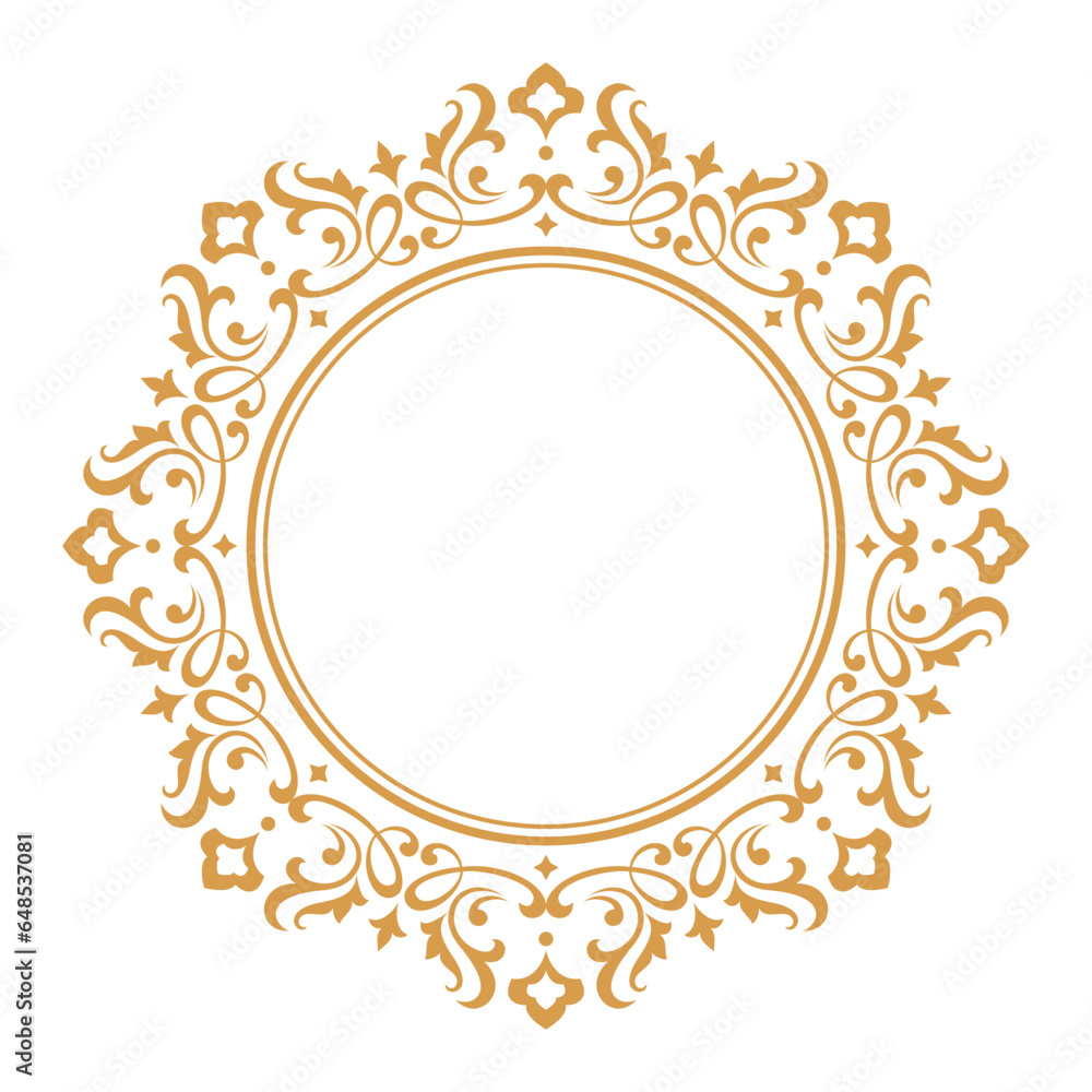 Decorative frame Elegant vector element for design in Eastern style, place for text. Floral golden and white border. Lace illustration for invitations and greeting cards. Decorative frame Elegant vector element for design in Eastern style, place for text. Floral golden and white border. Lace illustration for invitations and greeting cards.
