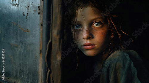 Portrait of a girl near the window
