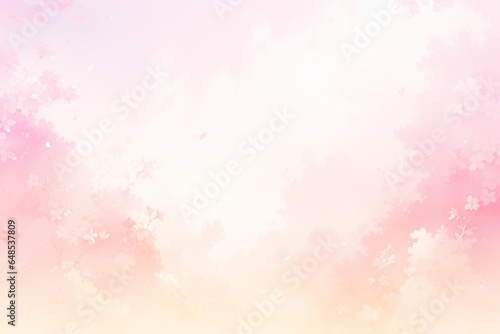 幻想的で綺麗な春のピンクの桜の花の背景 Fototapet