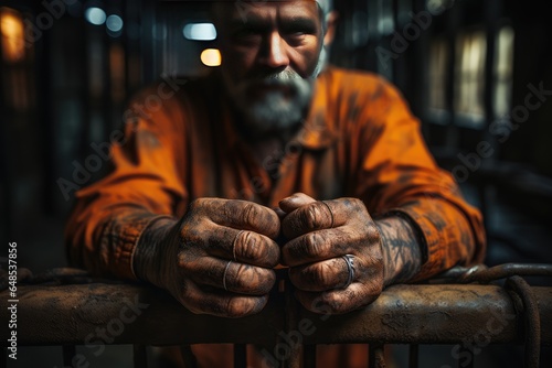 Hands of a prisoner behind bars © Creative Clicks